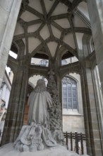 Jesus on the Mount of Olives around 1500, last restoration 2015 at St Nicholas Minster, Überlingen,