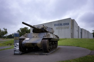 M10 Tank Destroyer tank, exhibit in front of Overlord Museum, Colleville-sur-Mer, D-Day, Operation