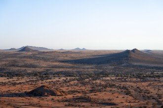 Hills, Pontok Mountains, Desert, Dry landscape at Spitzkoppe, Great Spitzkuppe Nature Reserve,