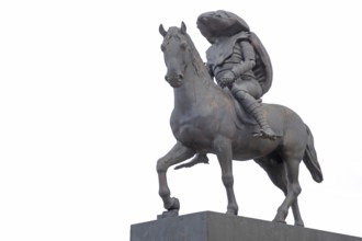 Sculpture Beetle on A Horse by Julius von Bismarck 2024, Blickachsen 14, modern art, equestrian