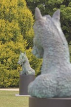 Sculpture Moondog by Thomas Schütte 2024, Blickachsen 14, homage to, US-American composer Louis