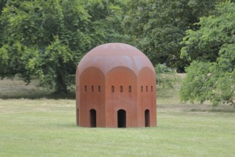 Sculpture Nuclear Temple by Thomas Schütte 2012, Blickachsen 14, modern art, nuclear temple,