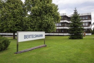 Gütersloh, North Rhine-Westphalia, Germany - BERTELSMANN, Head Office of Bertelsmann SE & Co. KGaA.