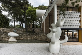 Museum, Fondation Maeght, artist Joan Miro, St. Paul de Vence, Provence Alpes Côte d'Azur, South of