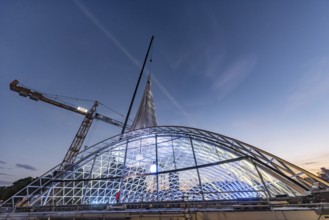 First entrance portal at the new Stuttgart main station completed. One of four so-called lattice