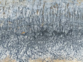 Abstract saline patterns at the edge of the Walvis Bay salt works. Aerial view. Drone shot. Namibia