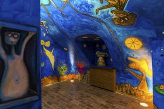 Art installation, artist Xavier, Musée Picasso, Antibes, Provence Alpes Côte d'Azur, South of