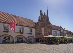 Restaurant in front of Lemgo's town hall, located on the market square. The town hall was built