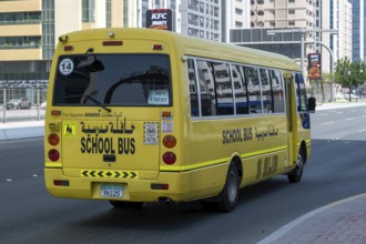 School bus, Abu Dhabi, United Arab Emirates