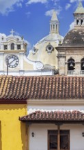 Columbia, Unesco site, colorful Cartagena Walled City Cuidad Amurrallada in historic city center