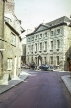 Builidng now the Corinium Museum, Silver Street view to Park Street, Cirencester, Gloucestershire,