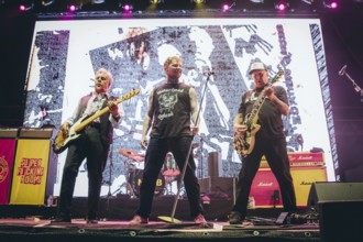 Steve Jones (guitarist), Frank Carter (singer) and Glen Matlock (bassist) from the Sex Pistols ft.