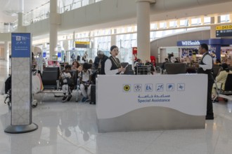 Airport contact point for people with disabilities, Abu Dhabi, United Arab Emirates