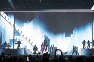 Kylie Minogue live on Tension Tour 2025 at the Berlin Uber Arena on 04.07.2025 Note: according to