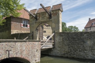Burg Vischering, moated castle, Lüdinghausen, Münsterland, North Rhine-Westphalia, Germany