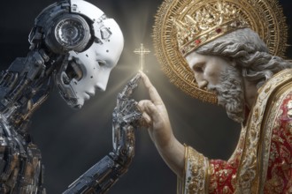 Concept of AI acquiring General Intelligence ability, becoming like god and more intelligent then