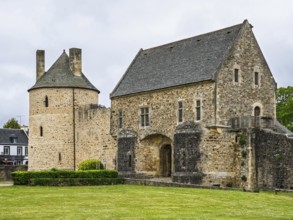 Castle ruin of Chateau de Saint-Sauveur-le-Vicomte, Manche, Normandy, France