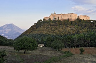 Benedictine Abbey of Montecassino on Monte Cassino, Cassino, Frosinone, Lazio, Italy
