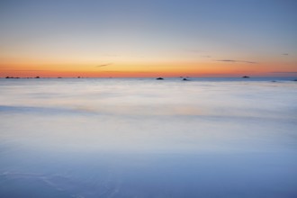 Dusk at the Plage de Penfoul near Landunvez in Brittany, France