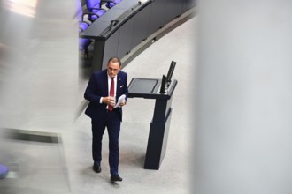 Tino Chrupalla (AfD) after his speech in the Bundestag in response to the government statement by