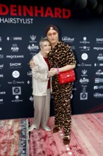 Barbara Schöne and Julian F. M. Stöckel at the VIP opening of the new Deinhard Salon Am Mühlanger