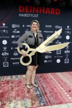 Janine Becker (owner) at the VIP opening of the new Deinhard Salon Am Mühlanger 3, Berlin, 28 June