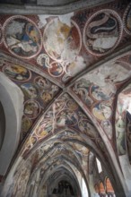 Cathedral cloister around 1370, the frescoes were painted from around 1390, Bressanone Cathedral,