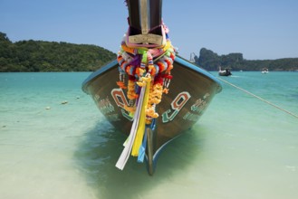 Longtail boat, Loh Dalum Beach, Koh Phi Phi, Krabi, Andaman Sea, Thailand