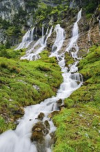 Jungibach Falls in Gental near Engstlenalp, Canton Bern, Switzerland