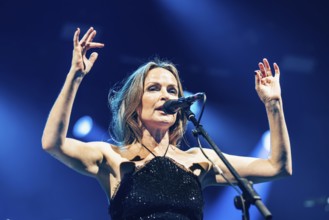 Sharon Corr, violinist and backing vocals by The Corrs live at the Tollwood Festival in Munich on