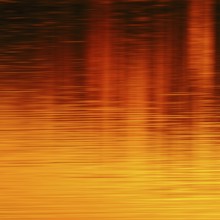 Colours of the sun... Sunset on the water (Lower Rhine, North Rhine-Westphalia), yellow red orange