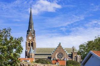 The church of Lysekil (Lysekils Kyrka) on Rosviksberg, Lysekil, Bohuslän, Västra Götalands län,