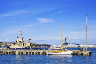 The tug SVITZER GAIA is moored in the harbour of Lysekil, Bohuslän, Västra Götalands län, Sweden,