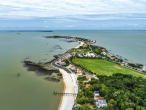 Fouras from a drone, Fouras-les-Bains, Charente-Maritime, Nouvelle-Aquitaine, France