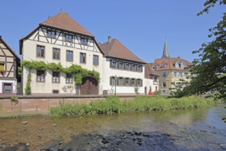 Half-timbered houses on the Bach Alb, Ettlingen, Black Forest, Northern Black Forest,