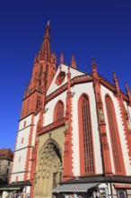 St Mary's Chapel on the Würzburg market square, Würzburg, Lower Franconia, Bavaria, Germany