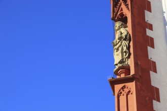 Detail of the façade, St Mary's Chapel on the Würzburg market square, Würzburg, Lower Franconia,