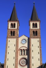 West façade of St Kilian's Cathedral, Würzburg, Lower Franconia, Bavaria, Germany