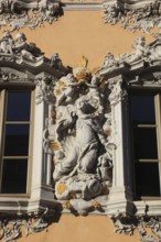 Haus zum Falken, also known as Falkenhaus, Würzburg, Lower Franconia, Bavaria, Germany