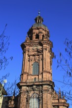Tower of the new church. Today the building is used as an assembly hall and banqueting hall of the