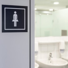 Symbolic photo woman's toilet