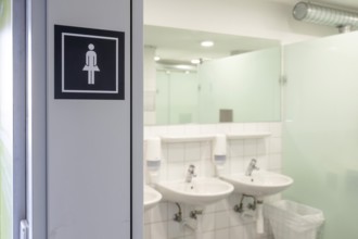 Symbolic photo woman's toilet