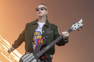 Johnny Christ, bass player, Avenged Sevenfold, progressive metal band, USA, live open air at the