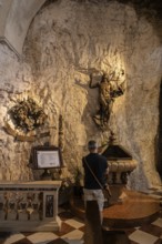 Pilgrimage church Madonna della Corona, Ferrara di Monte Baldo, Italy