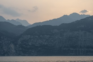 Sunset on Lake Garda, Malcesine, Italy