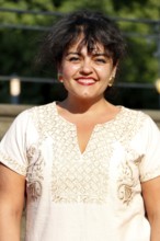 Sara Fazilat arriving for Charles Gounod's Roméo et Juliette after William Shakespeare at the