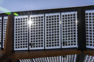 Transparent solar roof of the electric charging station on the site of the former Lohberg colliery