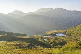 Sunrise in the Mountains at Hochalpenstraße, view from Fuscher Törl, Pinzgau, Salzburg, Austria