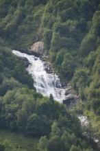 Waterfall in the Mountains at Hochalpenstraße, Pinzgau, Salzburg, Austria