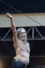 Iggy Pop, singer, actor, punk, rock, USA, live open air at the Citadel Music Festival, 19.06.2025,